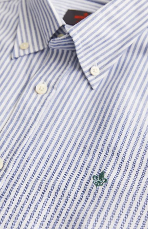Douglas Oxford Stripe Shirt-Slim Fit