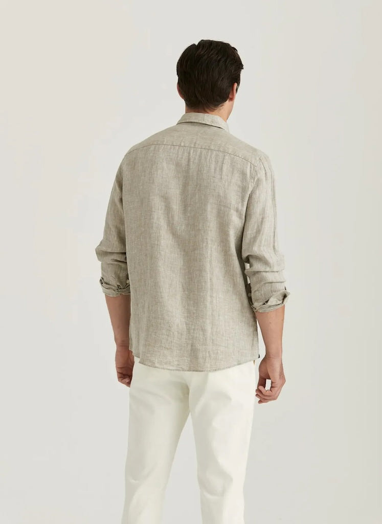 Douglas Linen Herringbone BD Shirt