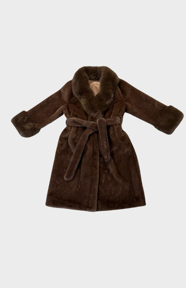 Astrid Fuskepels Kåpe Med Knyttebelte