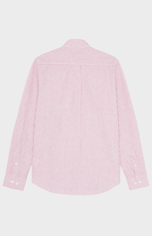 Konrad Stripe Cotton Linen Shirt