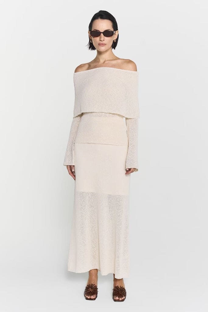 Lovina Bouclé Sweater Ivory