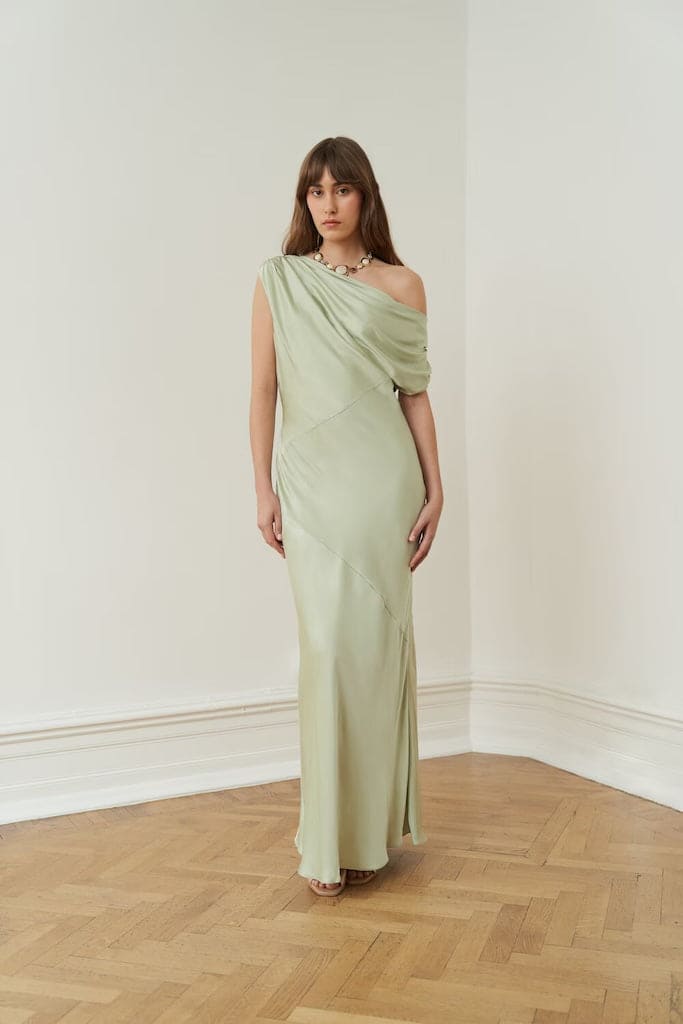 Vanessa Satin Maxi Dress