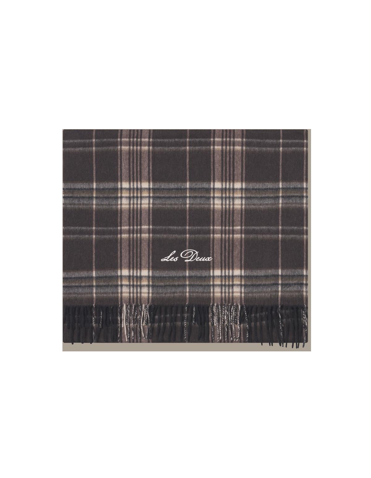 Les Deux Check Wool Scarf