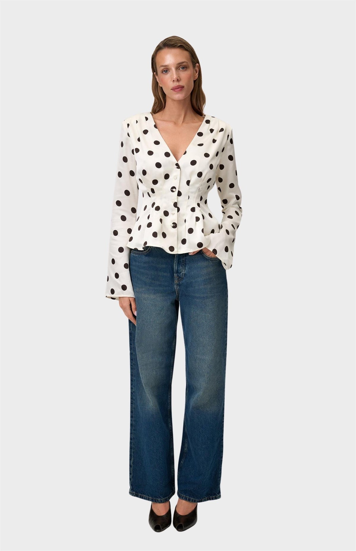 Marmo Blouse - Créme Dot