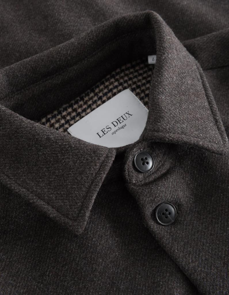 Lennon Houndstooth Wool Hybrid Shirt