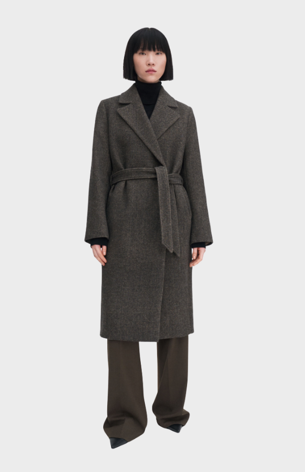 Charlotte Twill Belted Coat