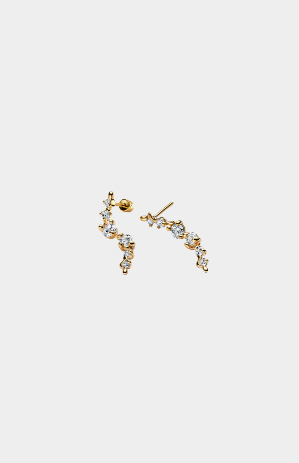 Arctic Earring Medium Gold