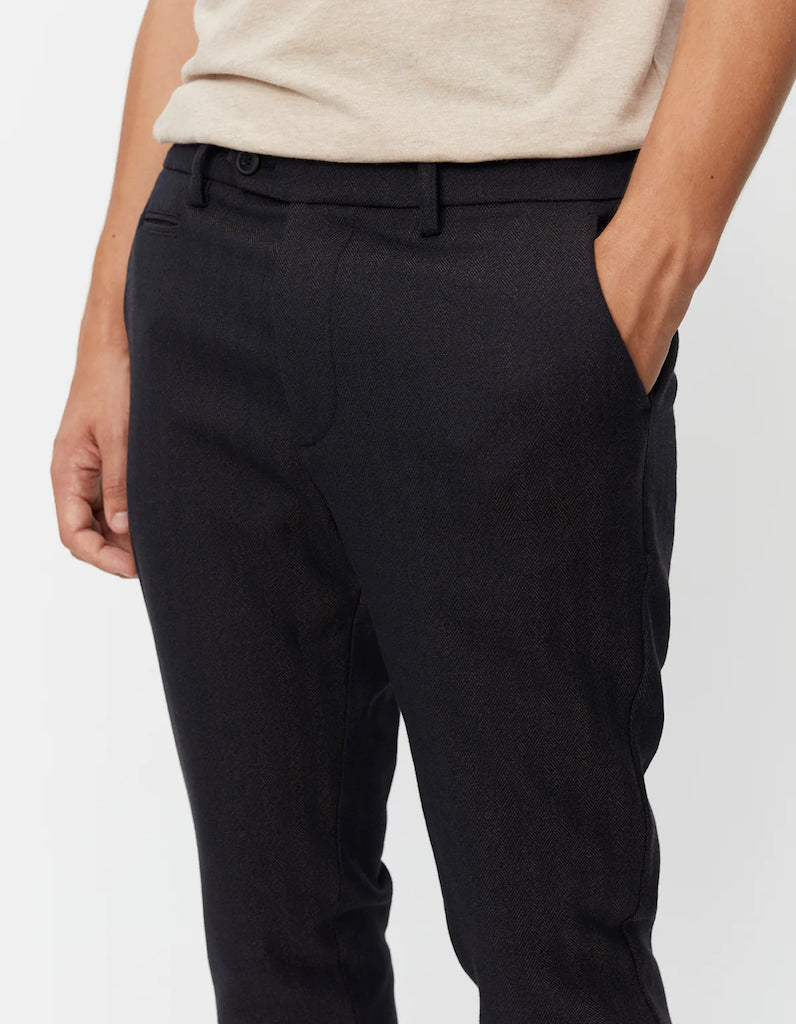 Como Herringbone Suit Pants