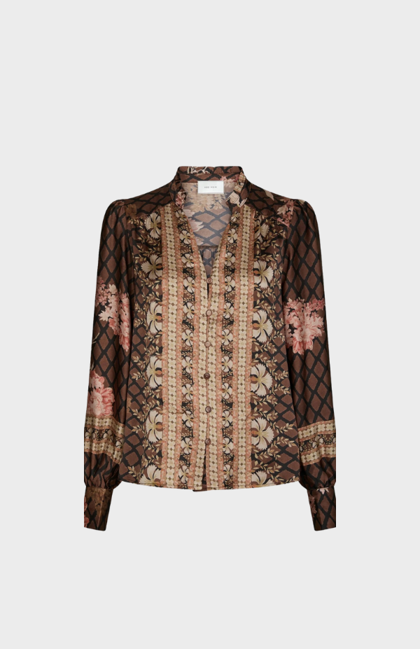 Massima Botanical Border Blouse