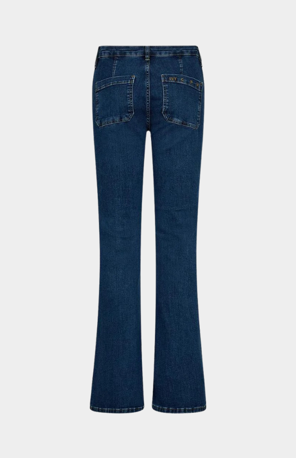 IVY-Charlotte Jeans Wash Undone Mid Indigo
