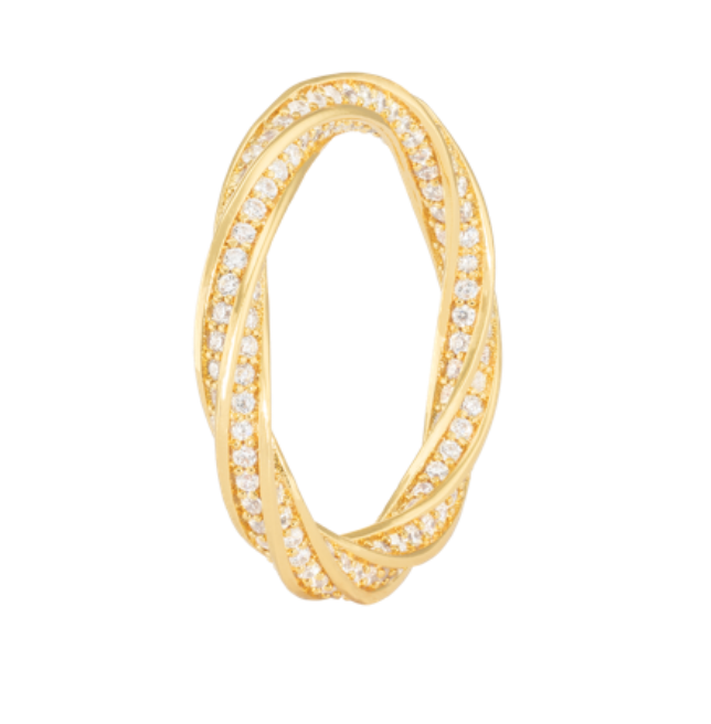 Emilia Twisted Stone Ring 54mm