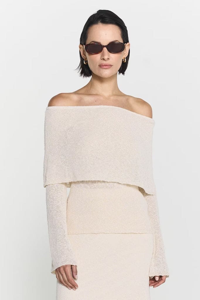 Lovina Bouclé Sweater Ivory