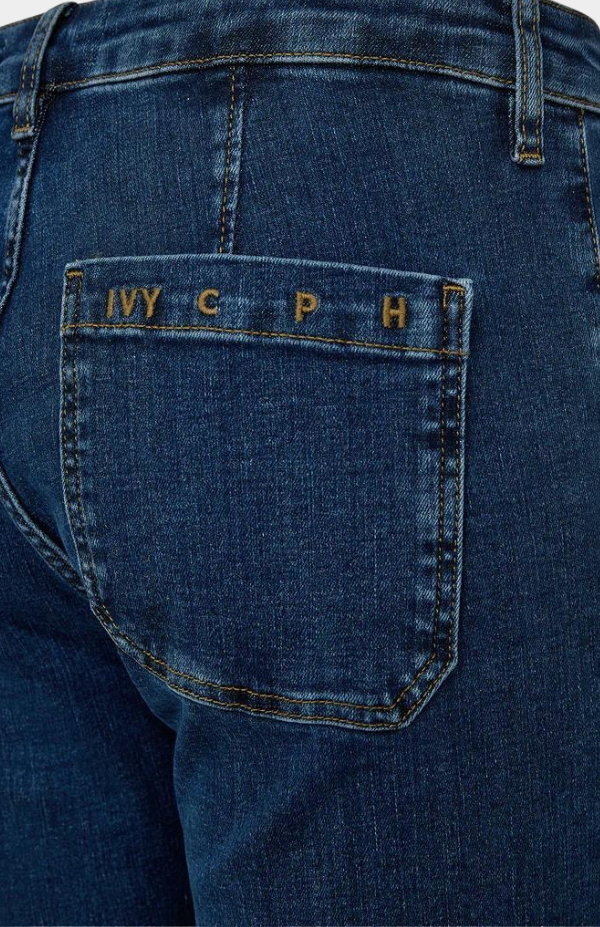 IVY-Charlotte Jeans Wash Undone Mid Indigo
