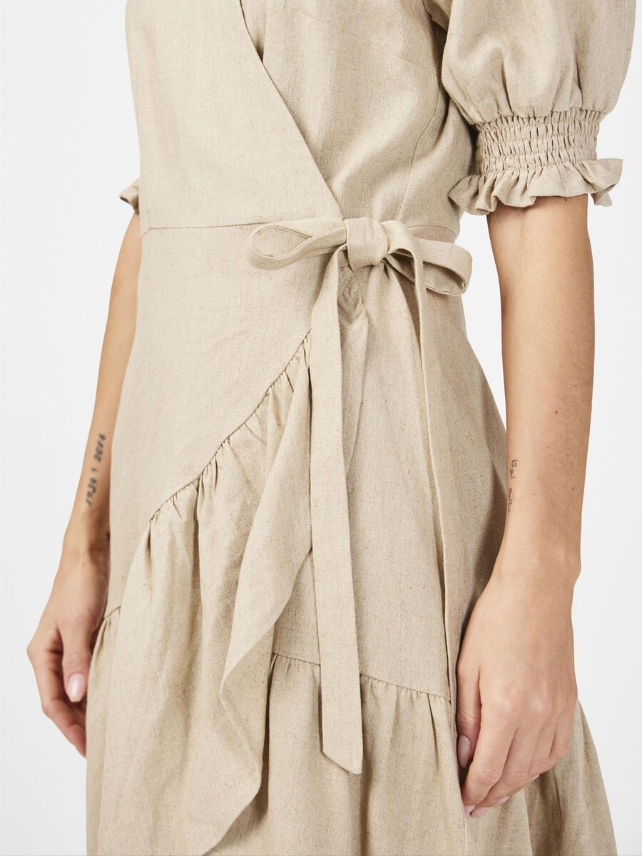 YASFLAXY SS WRAP DRESS NOOS