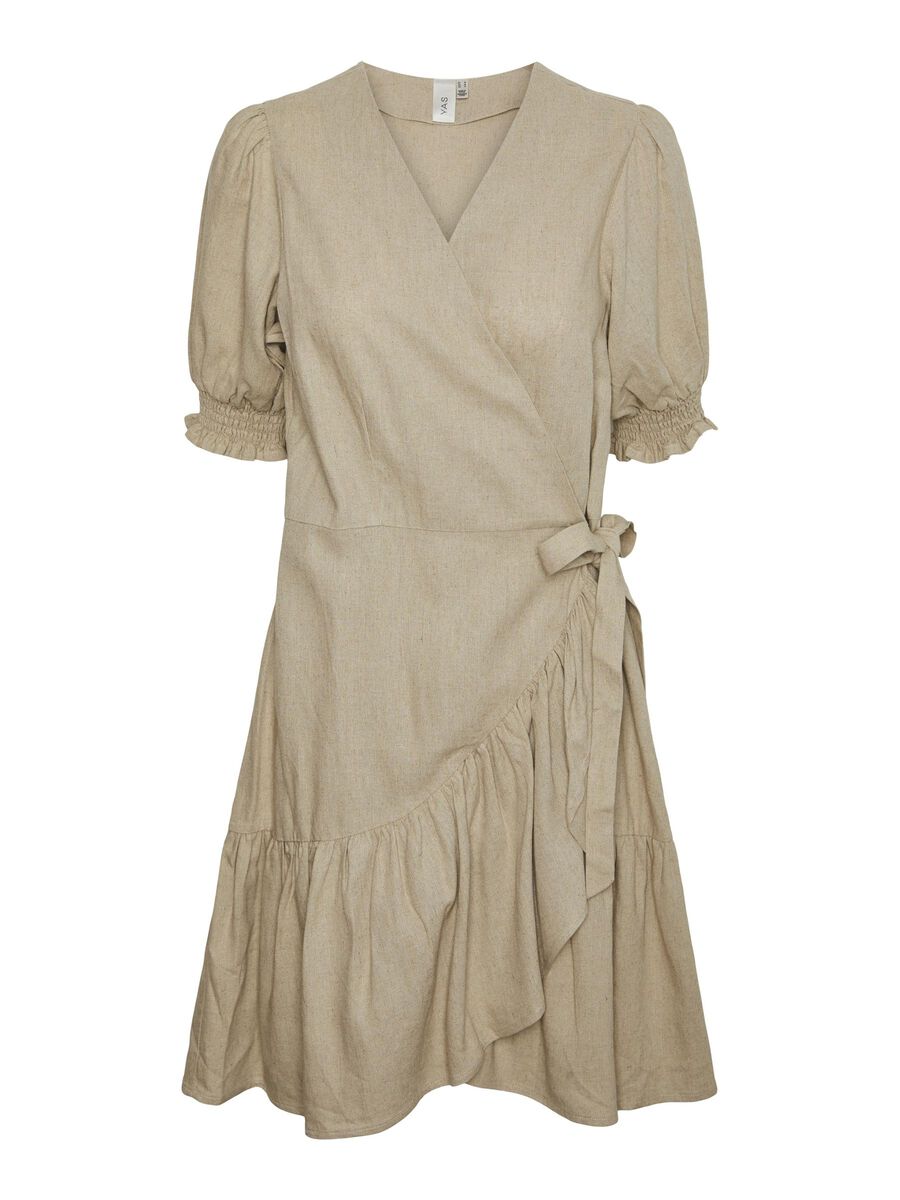 YASFLAXY SS WRAP DRESS NOOS
