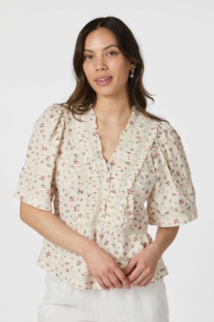 Evienne Floral Blush Top