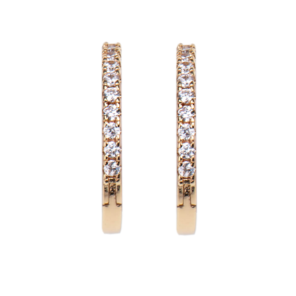 Emilia Medium hoops White