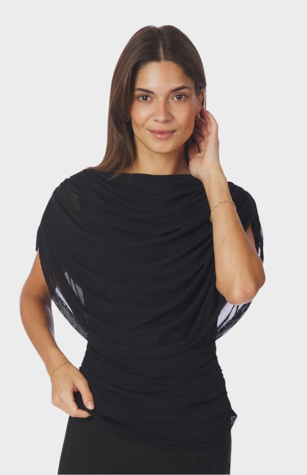 Cottuna Drapy Mesh Top