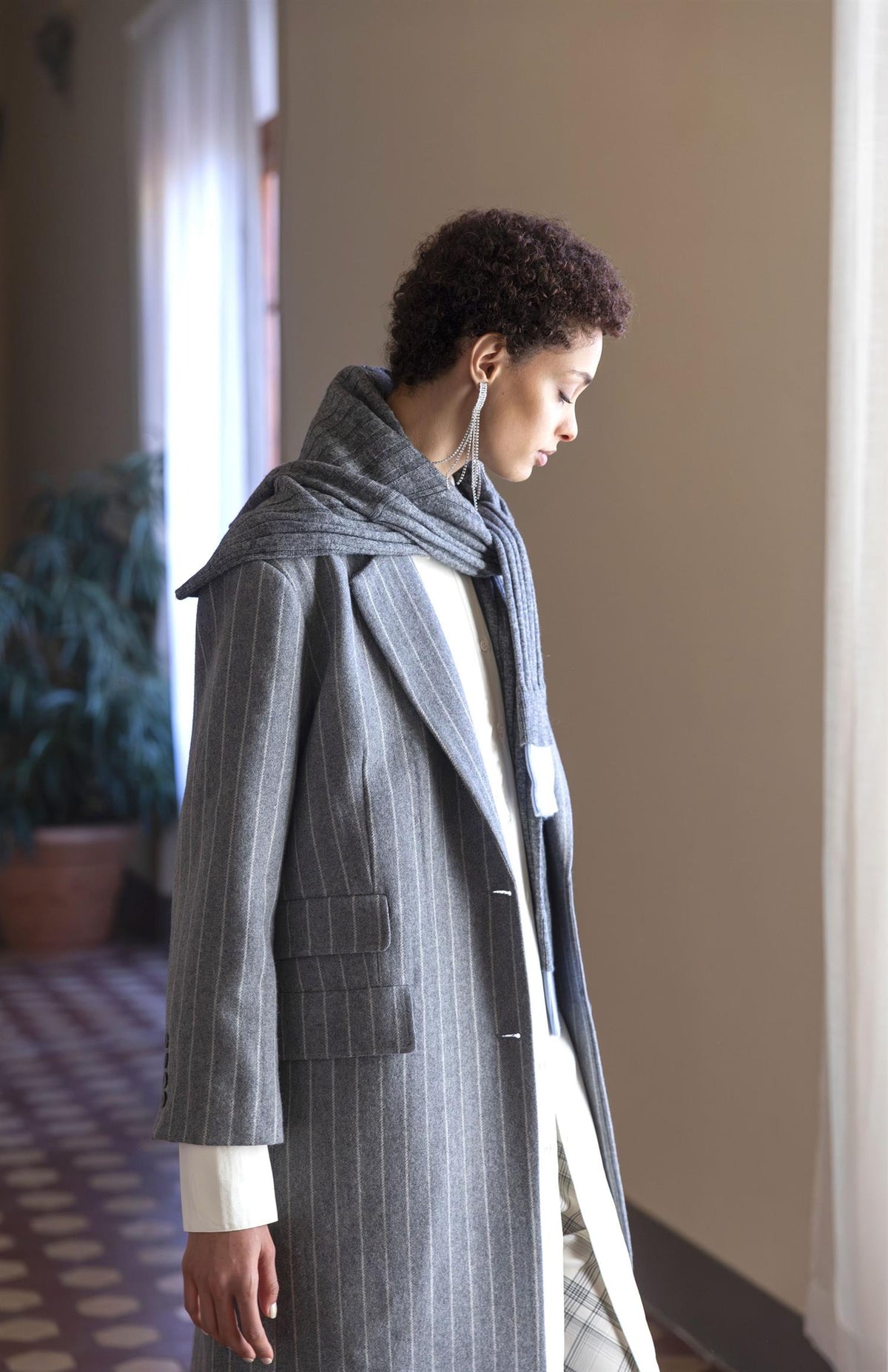 Pinstripe Coat