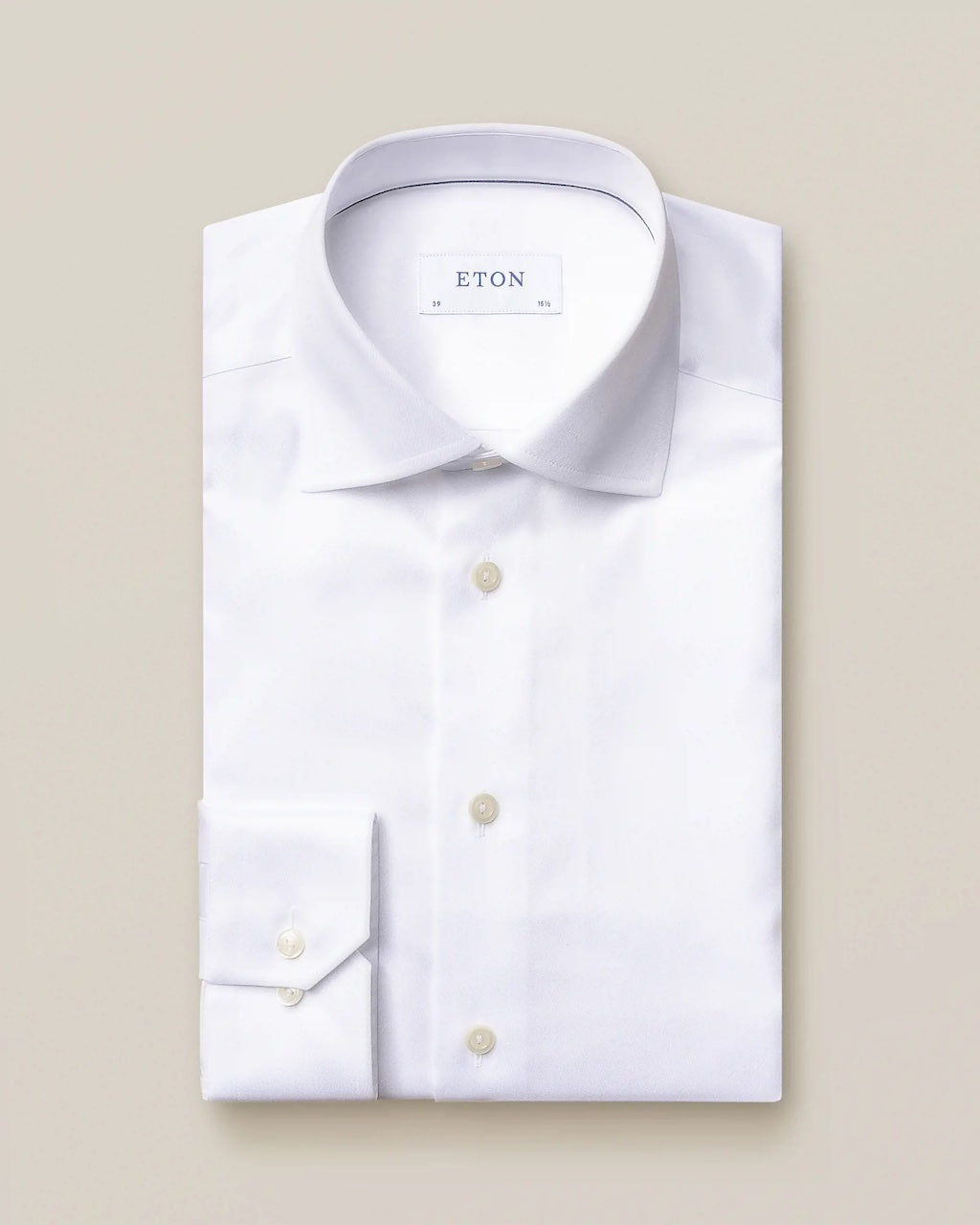 White Slim Signature Twill Shirt