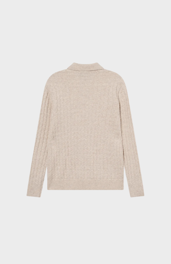 Gustav Squared Structure Polo Knit