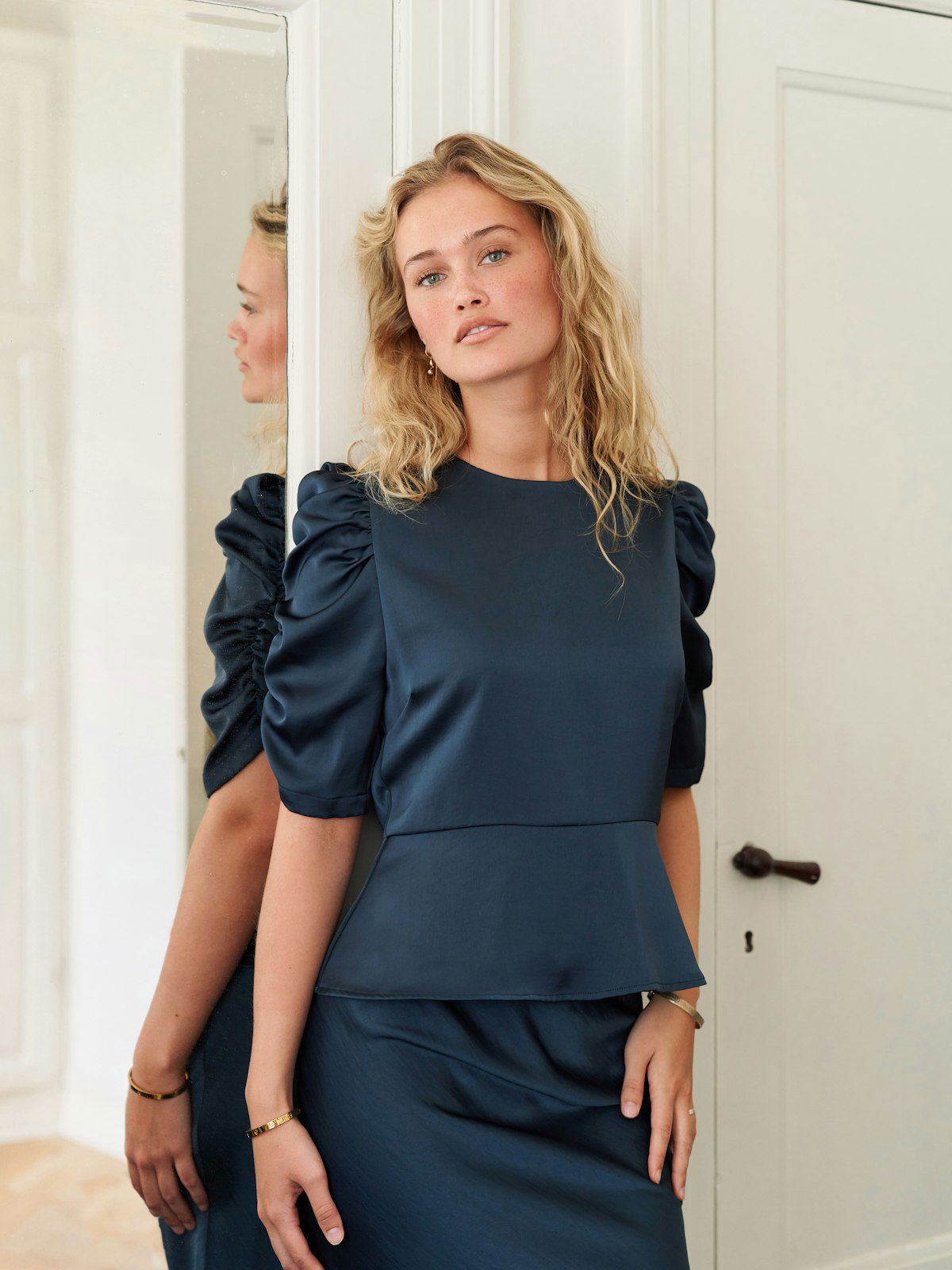 Benua Heavy Sateen Blouse