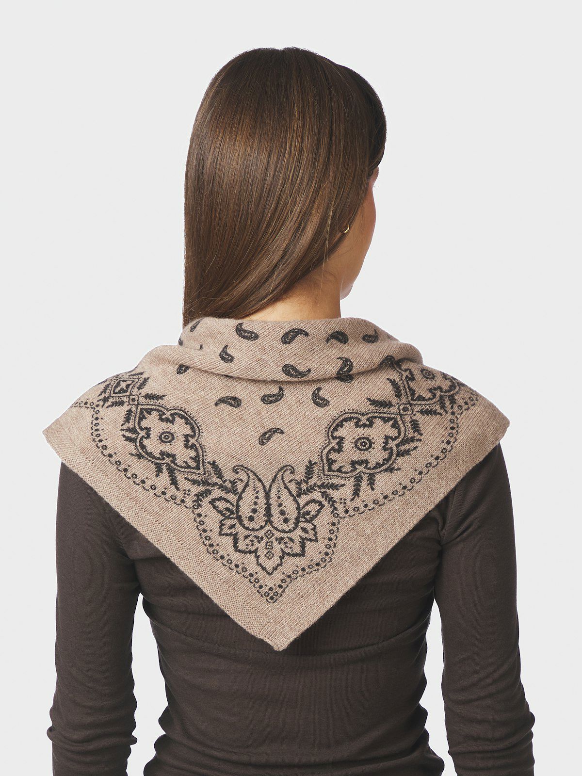 Adelina Paisley Knit Scarf