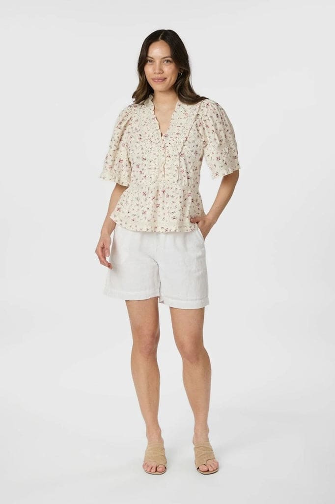 Evienne Floral Blush Top