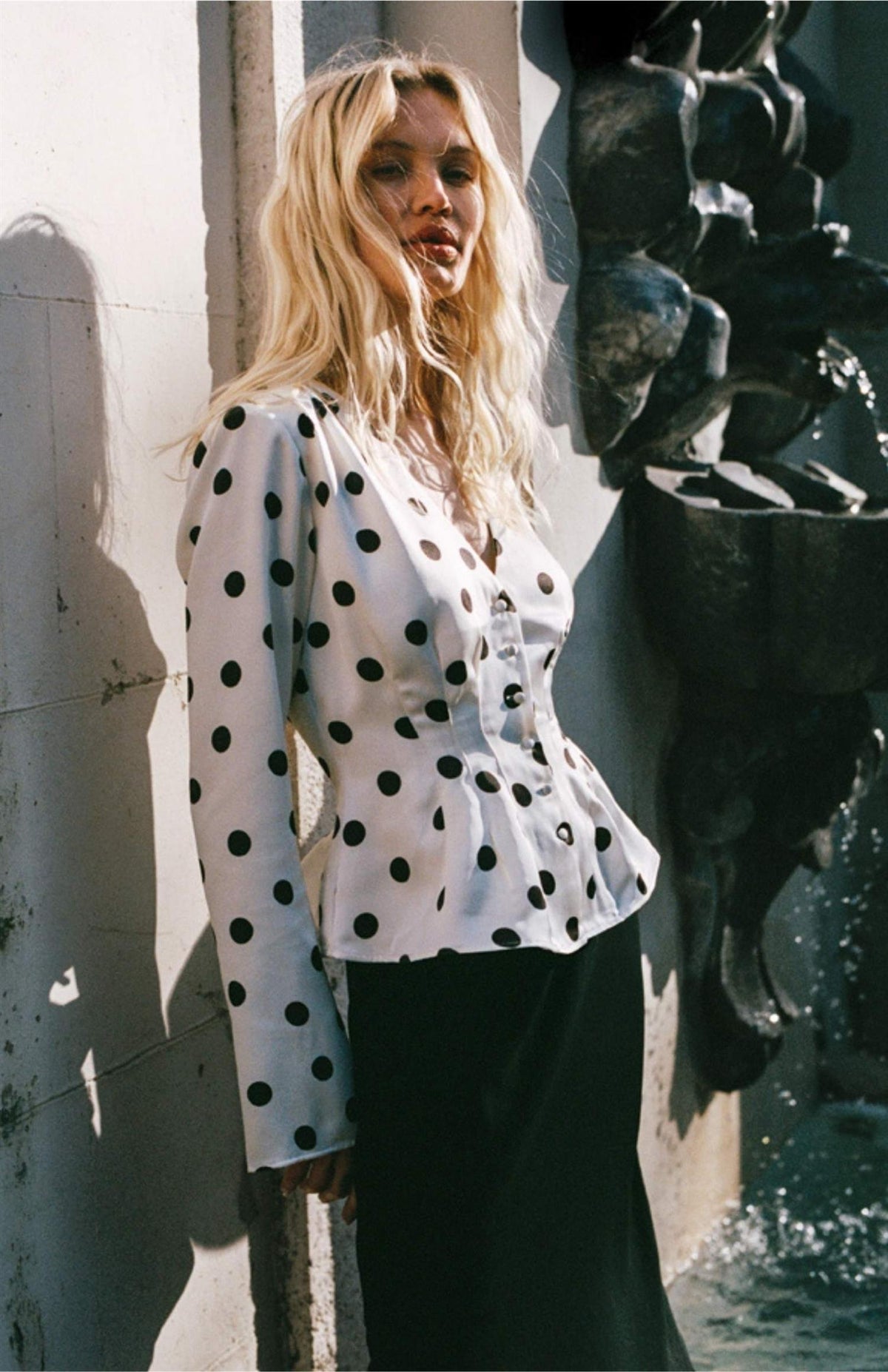 Marmo Blouse - Créme Dot