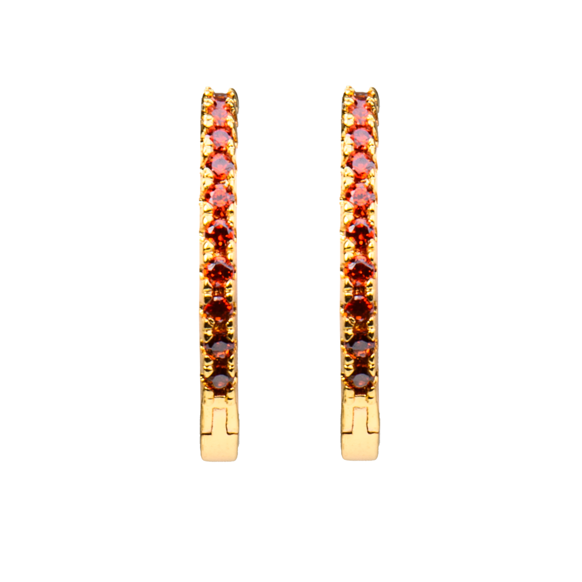 Emilia Medium hoops Bordeaux