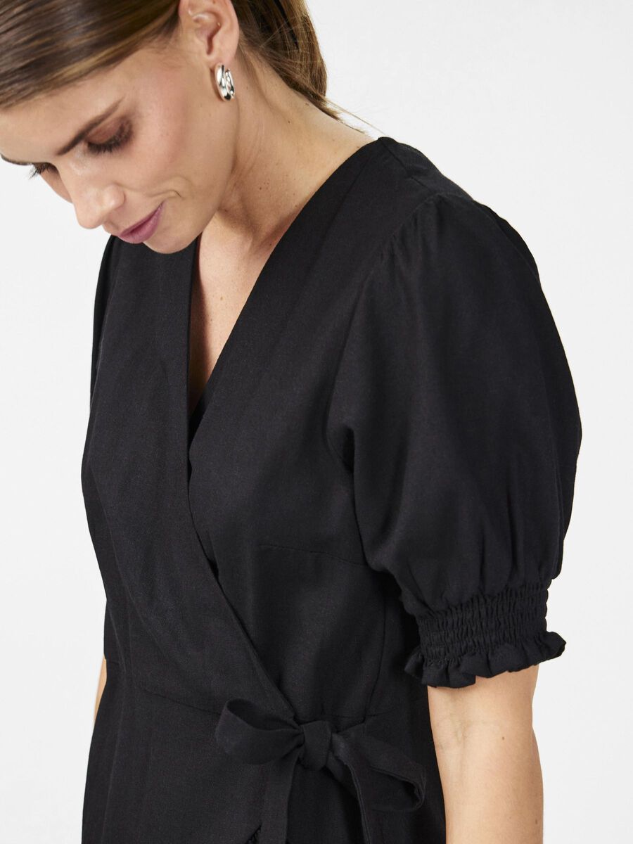YASFLAXY SS WRAP DRESS NOOS