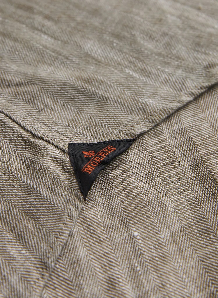 Douglas Linen Herringbone BD Shirt