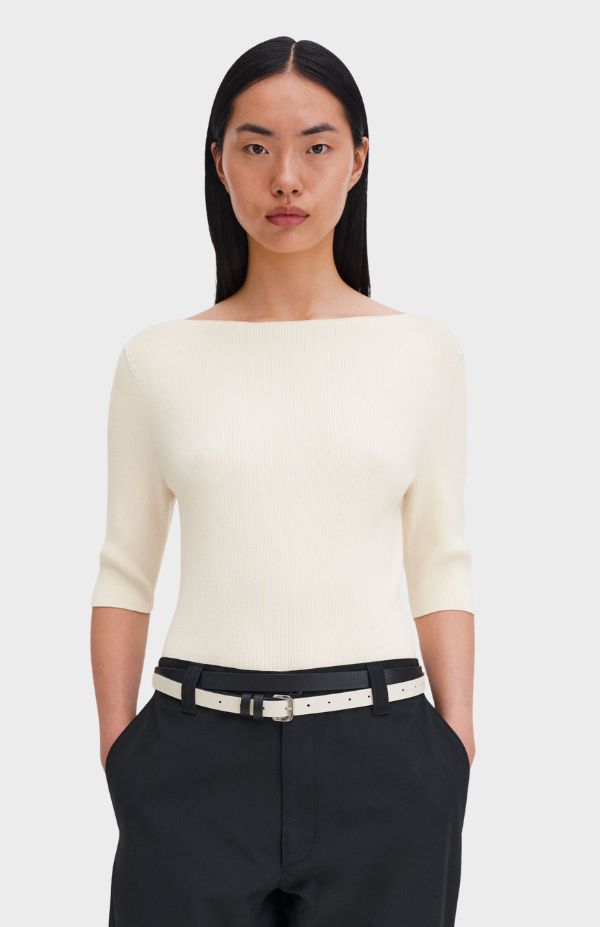 Boatneck Rib Top