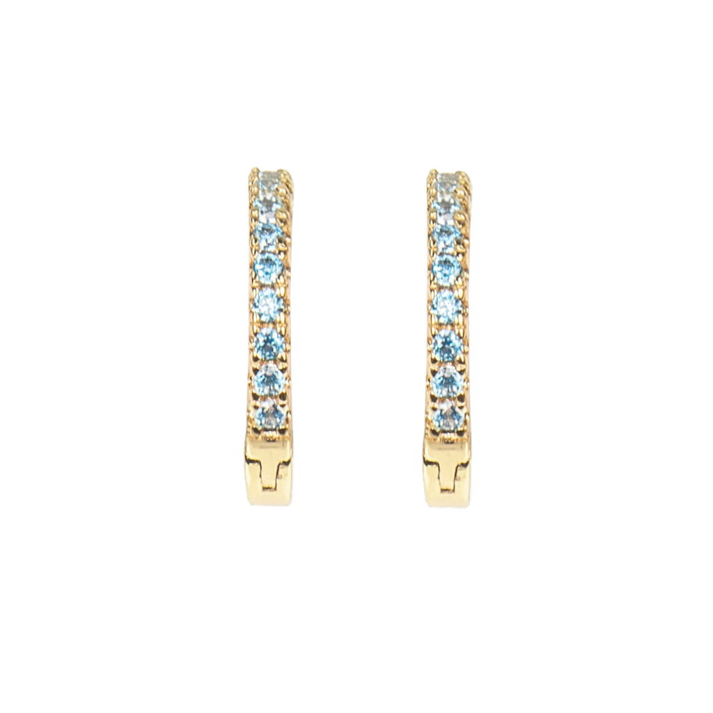 Emilia Small hoops Blue