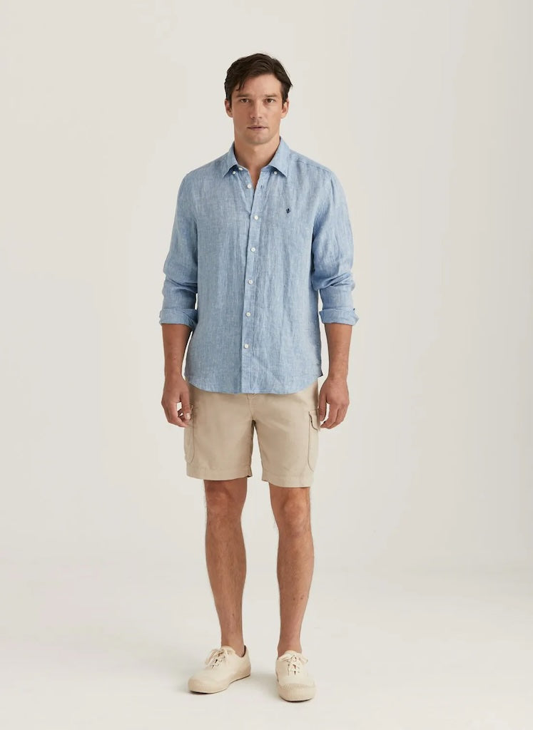 Douglas Linen Herringbone BD Shirt
