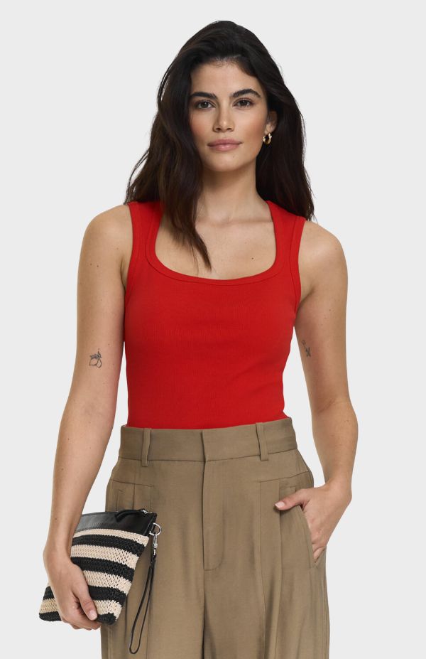 Hera Singlet Poppy Red