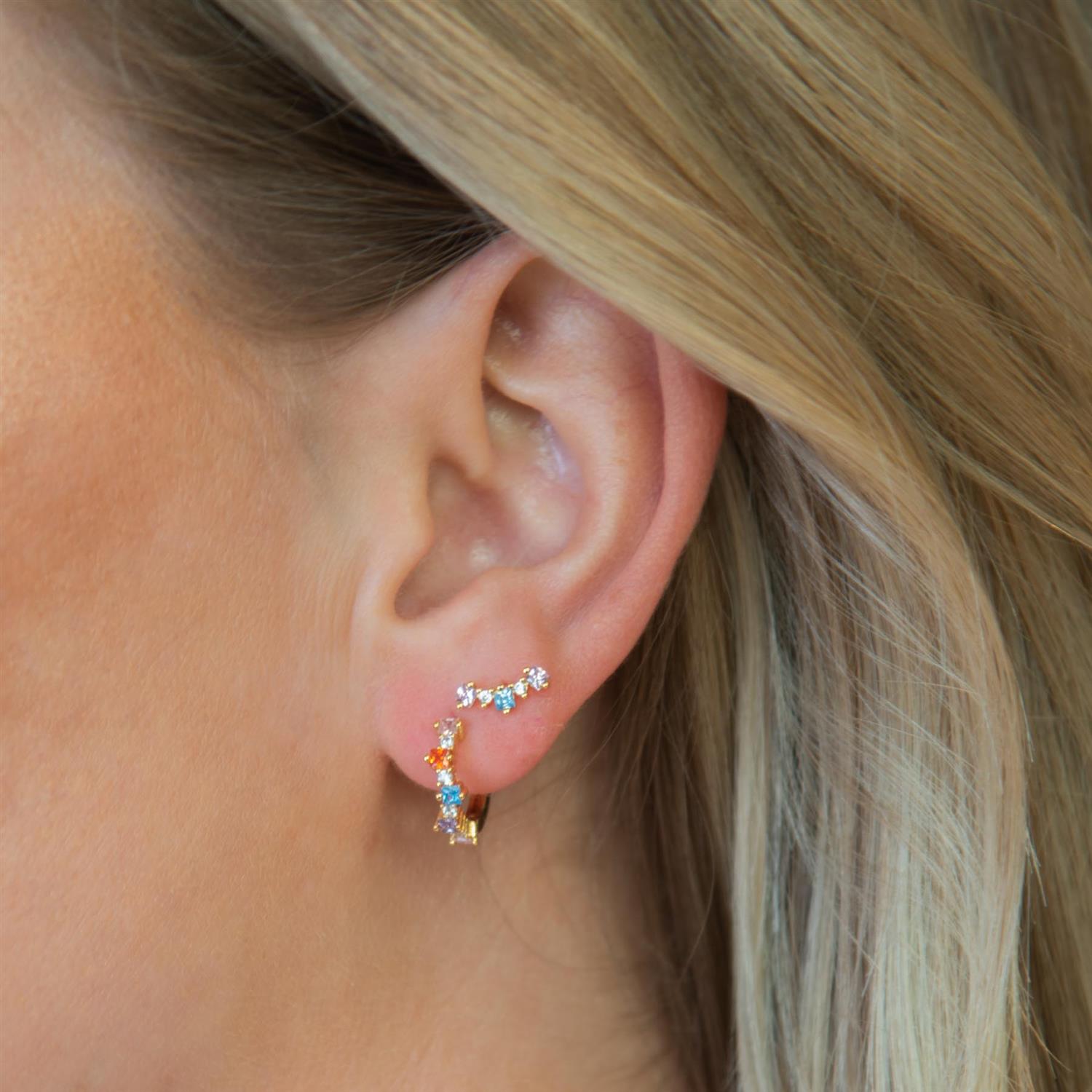 Emilia Mixed Small Hoops Bright