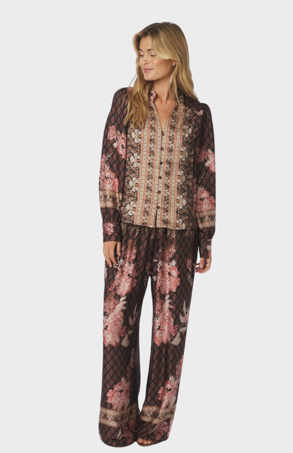 Massima Botanical Border Blouse