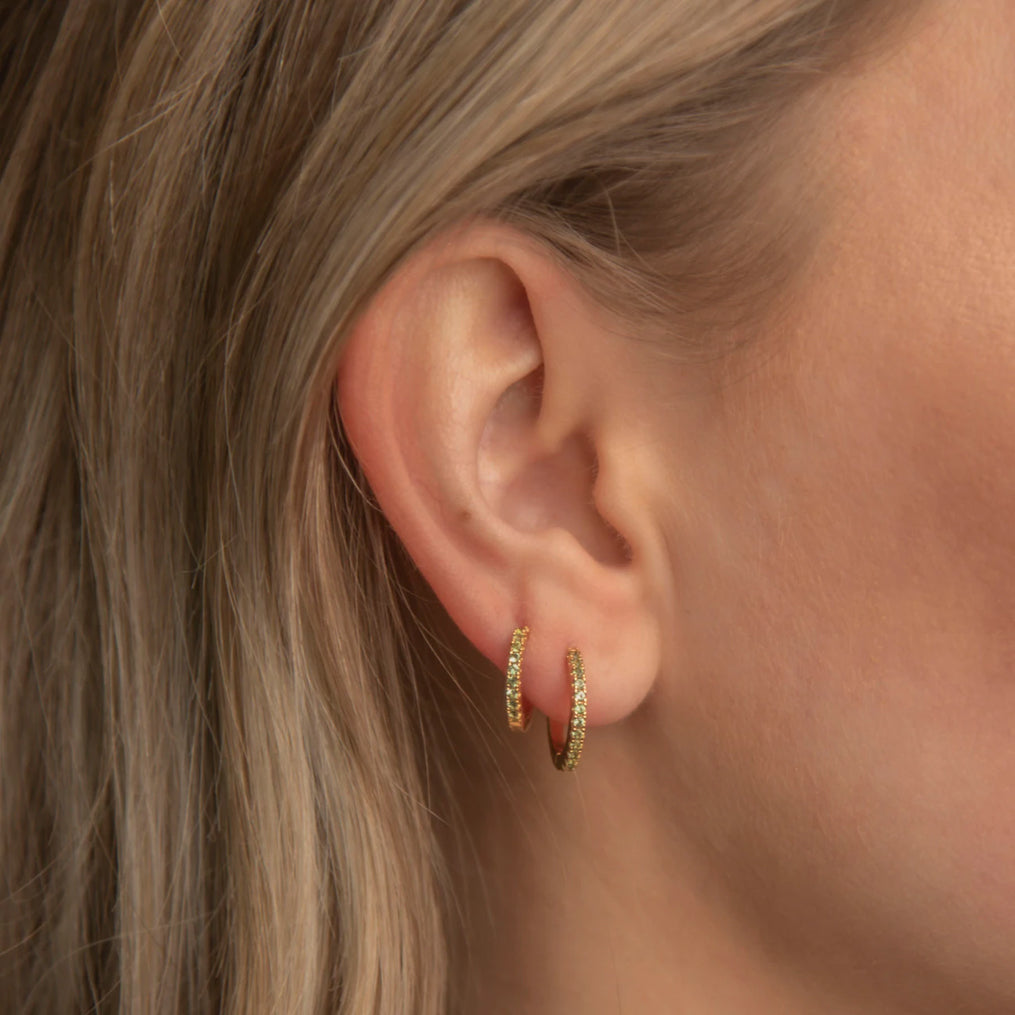 Emilia Medium hoops Mint