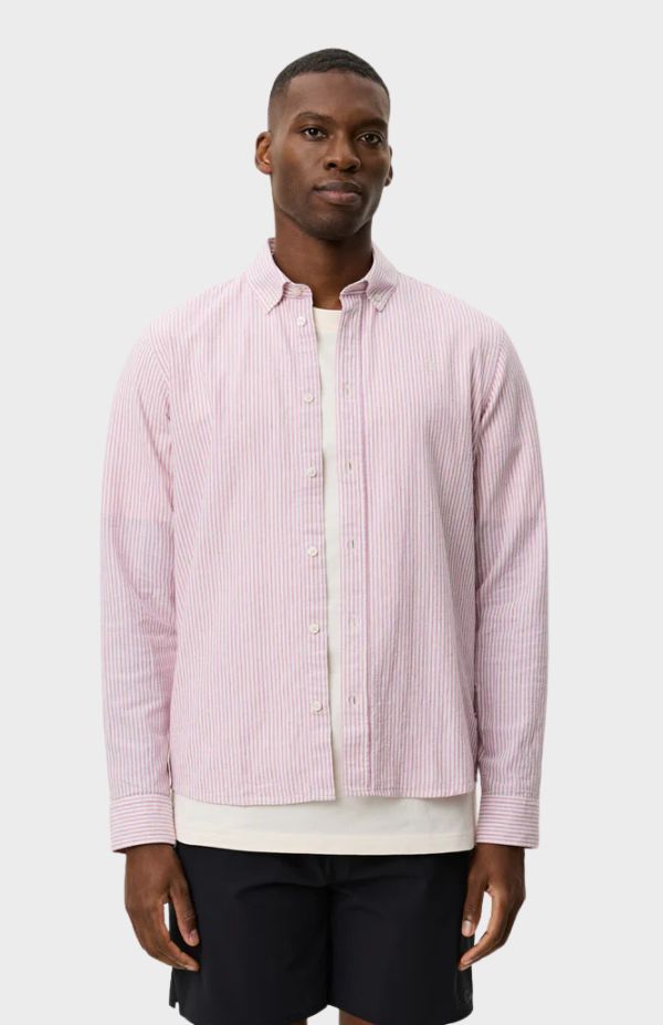 Konrad Stripe Cotton Linen Shirt