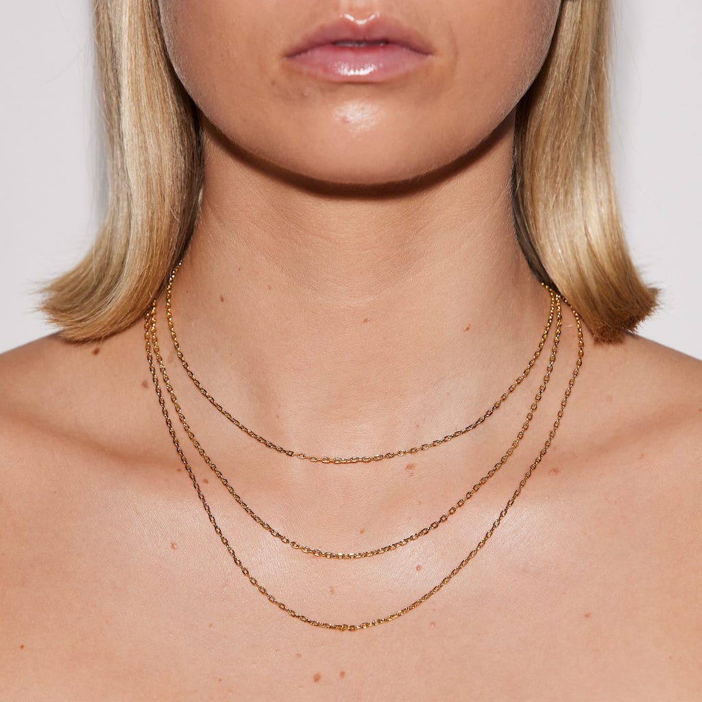 Emilia Gold Necklace 50 cm