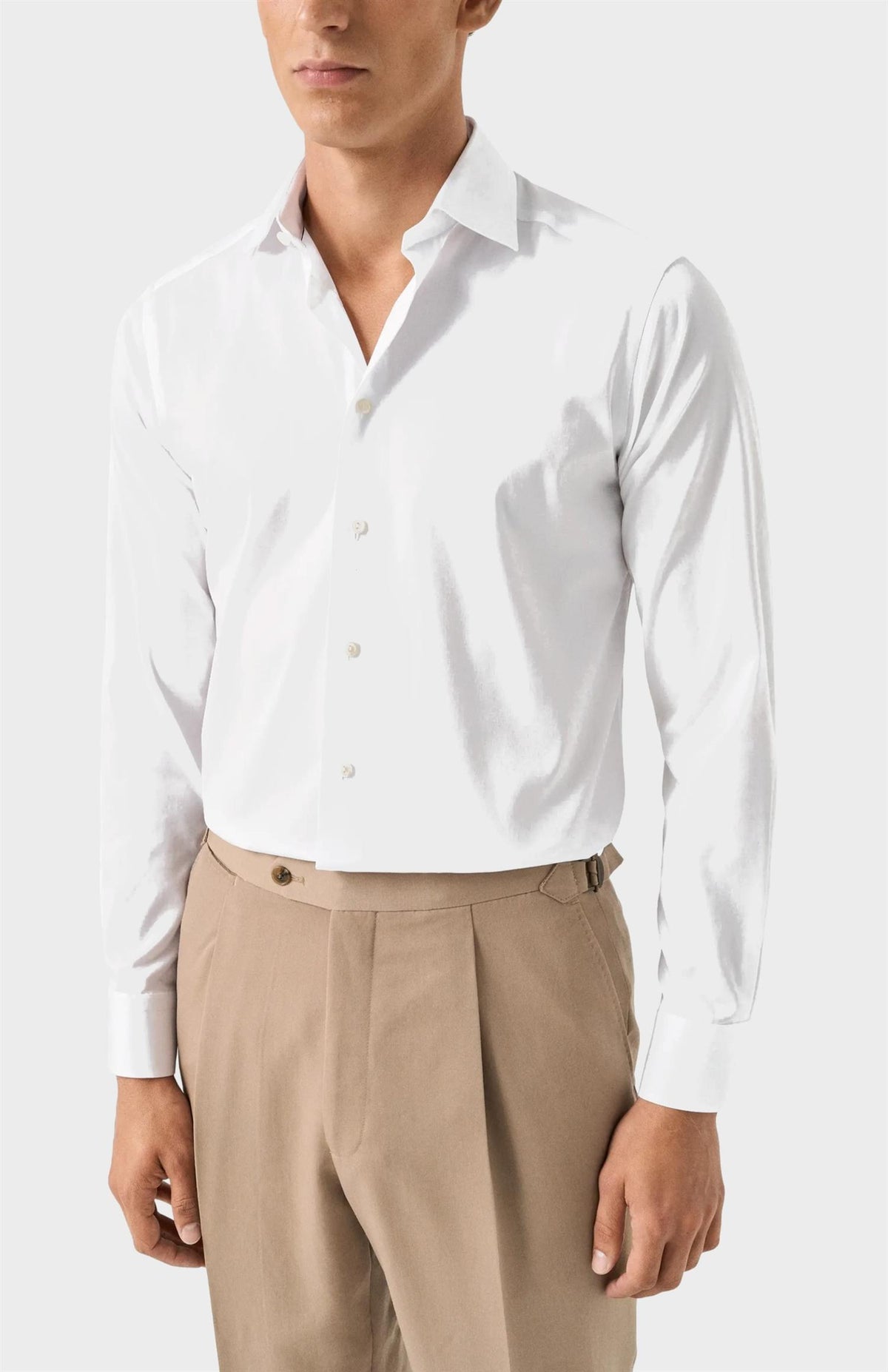 Slim White Signature Twill XLS