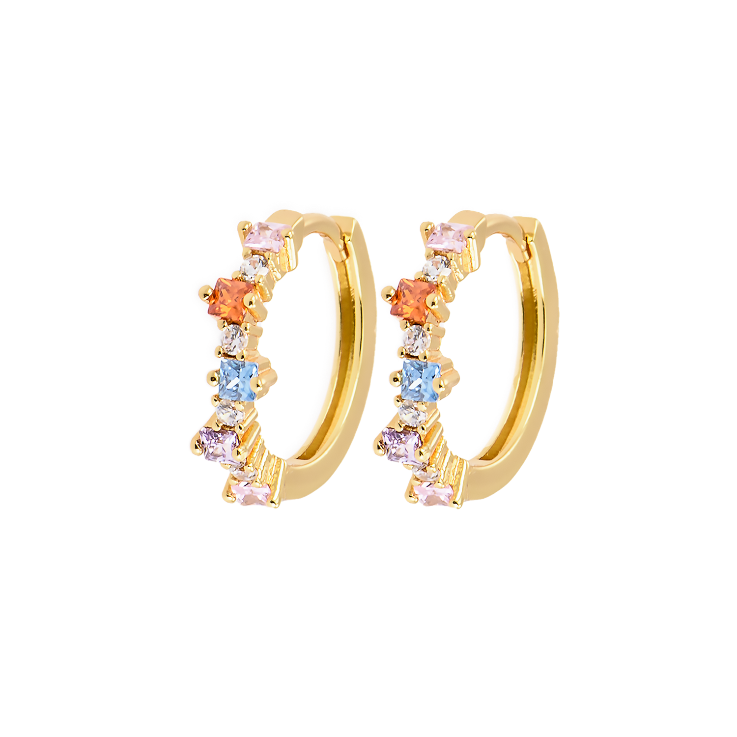 Emilia Mixed medium hoops Bright