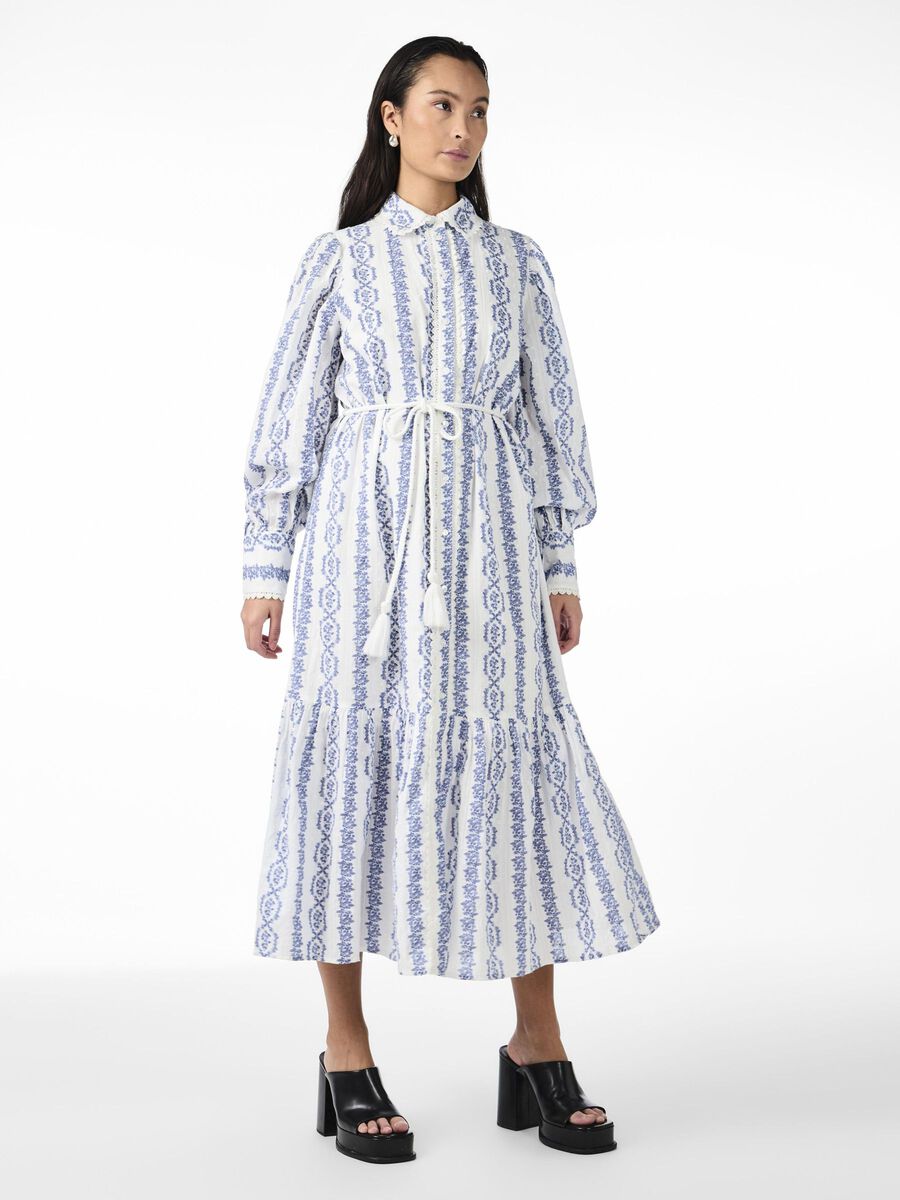 YASTOVINA LS LONG SHIRT DRESS