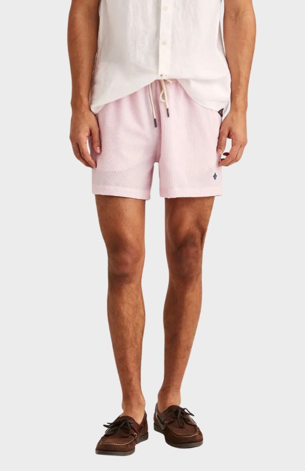Morris Seersucker Bathing Trunks
