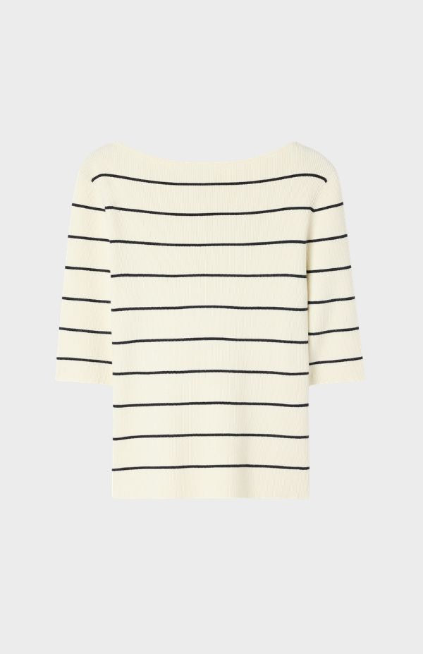 Boatneck Rib Top