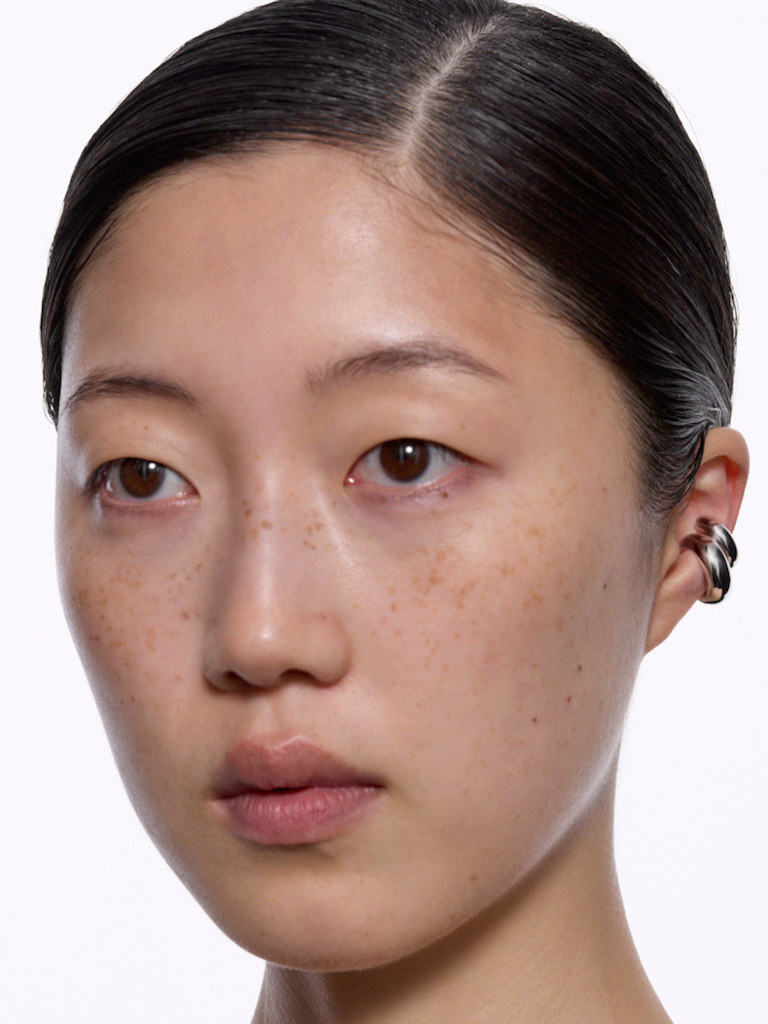 SLETTES Omotesando Chunk Ear Cuff Silver