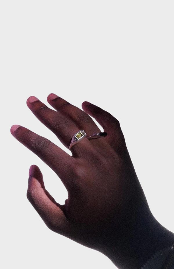 Lemon Disco Ring Silver HP