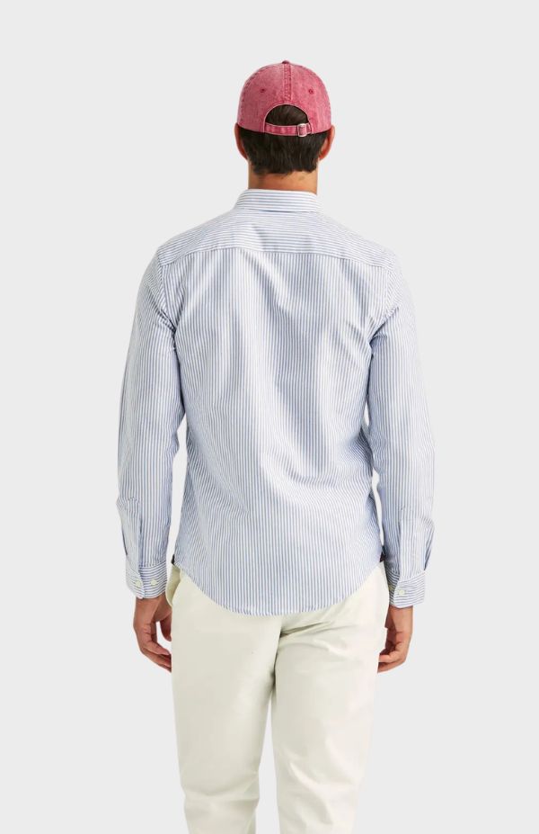 Douglas Oxford Stripe Shirt-Slim Fit