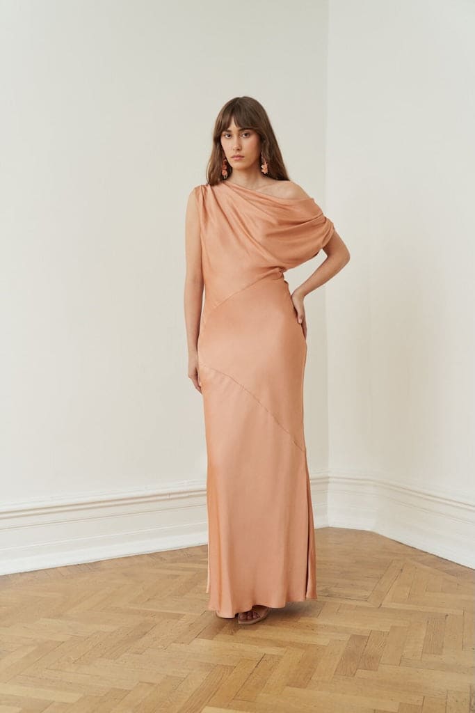Vanessa Satin Maxi Dress